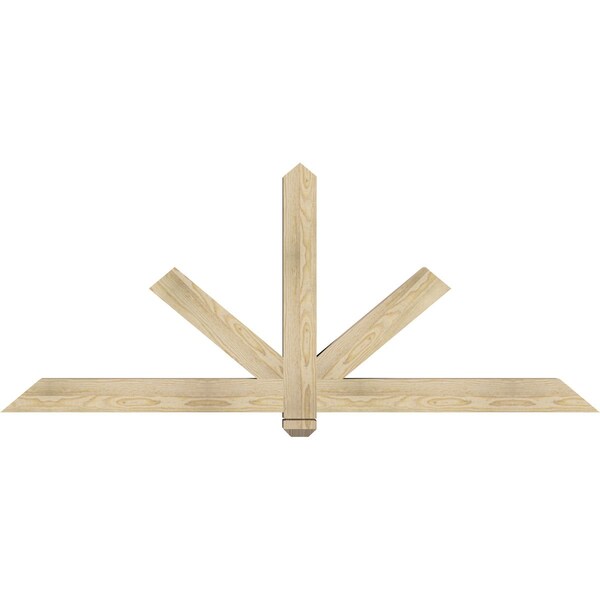 Ekena Millwork Kennewick Rough Sawn Timber Gable Bracket, Douglas Fir, 72"W x 30"H x 4"D x 4"F, 10/12 Pitch GBW072X30X0404KEN00RDF - main